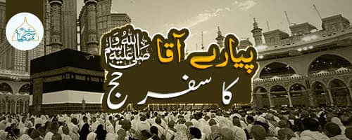 پیارے آقا  ﷺ  کا سفرِ حج